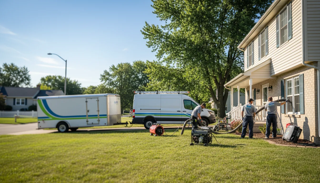 Flooded Basement Restoration And Cleanup With Repair in Eleroy, IL near me